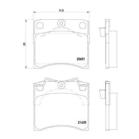 Pagid Brakes Disc Brake Pad, 355018381 355018381